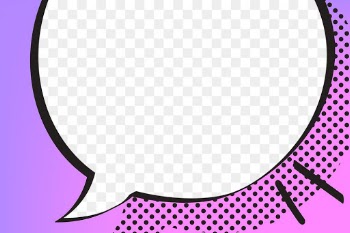 PNG speech bubble frame sticker, cartoon pop… | Free stock illustration | High Resolution graphic