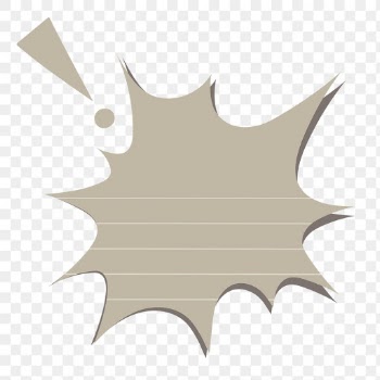 PNG speech bubble sticker in gray lined paper… | Free stock illustration | High Resolution graphic