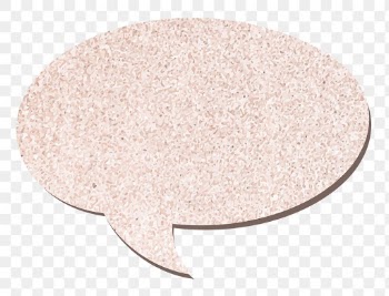PNG speech bubble sticker in pink glitter… | Free stock illustration | High Resolution graphic