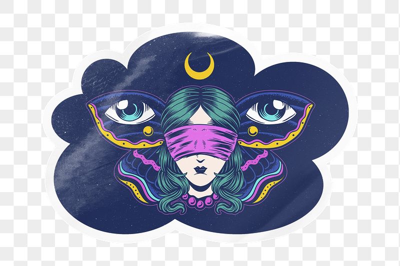 PNG spirituality sticker, cloud shape | Free PNG - rawpixel