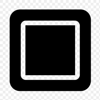 Png square icon geometric shape in flat style | Free stock illustration | High Resolution graphic