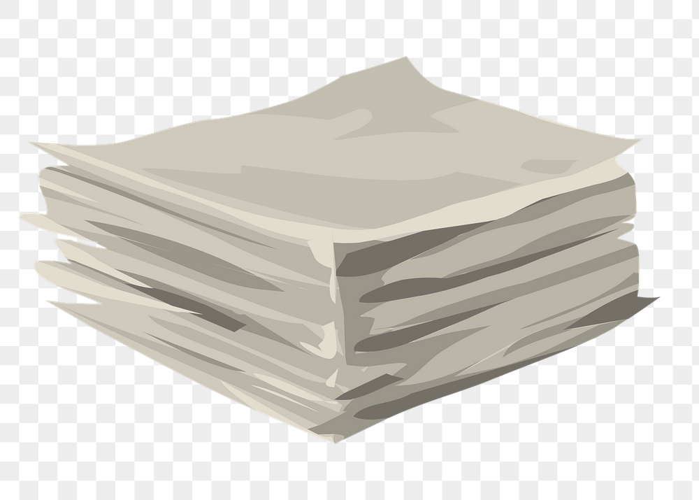 PNG stack of papers sticker | Free PNG - rawpixel