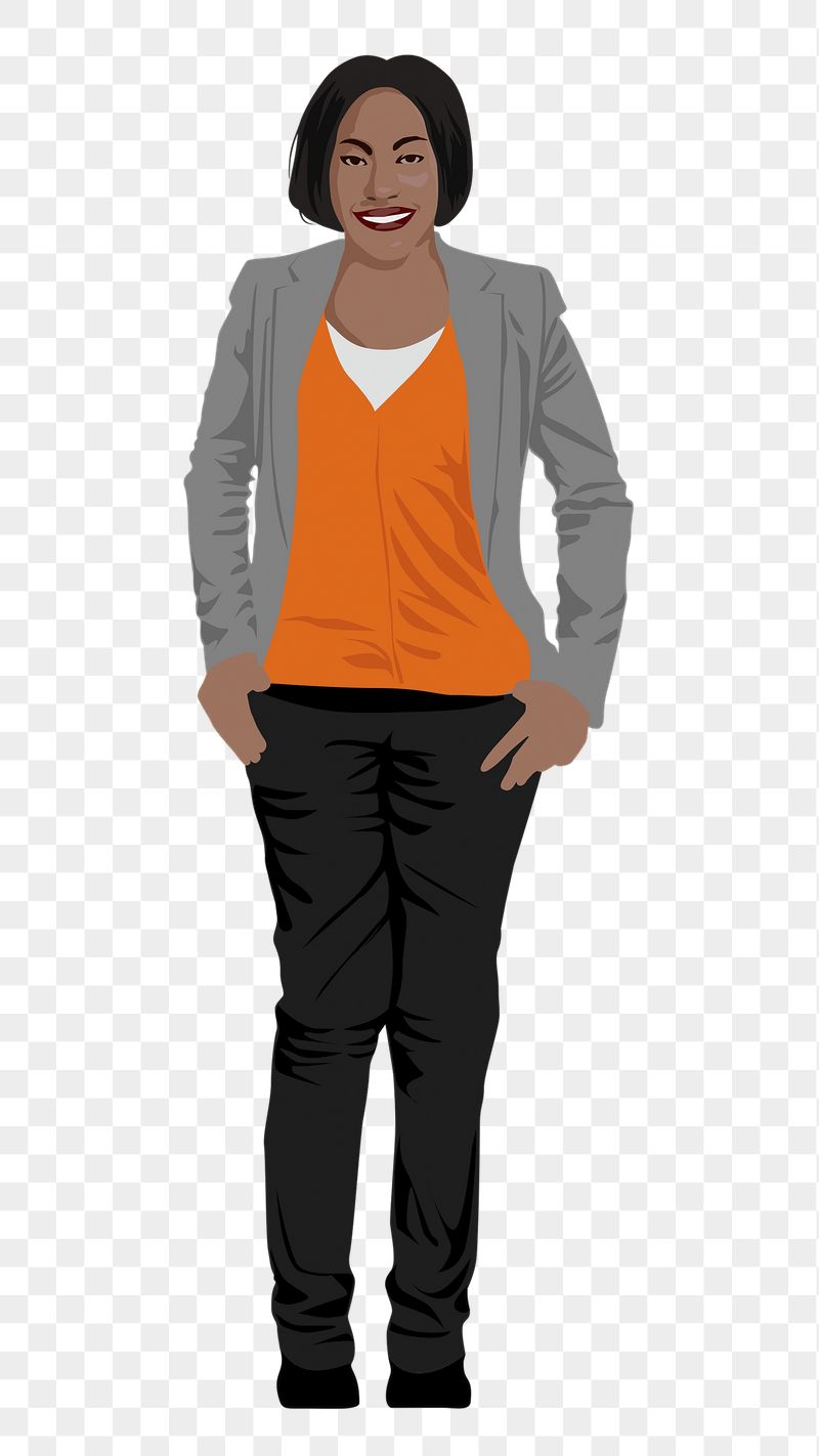 PNG standing businesswoman sticker, full | Free PNG - rawpixel