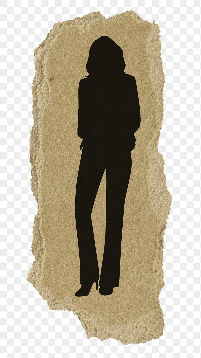 PNG standing sticker, businesswoman silhouette, | Free PNG - rawpixel