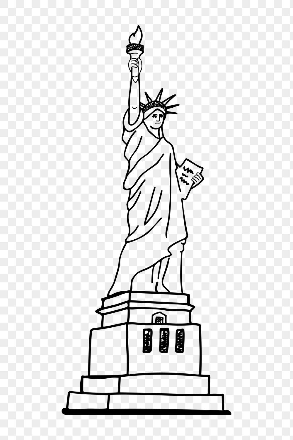 Png Statue of Liberty sticker, | Free PNG - rawpixel