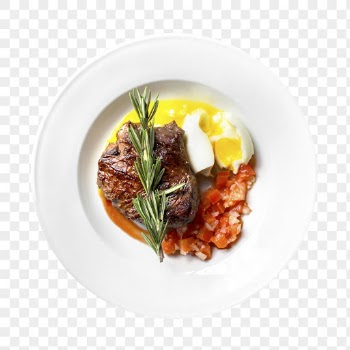 Png steak plate sticker, food | Free PNG - rawpixel