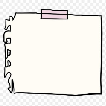 Png sticky note, blank paper element in hand… | Free stock illustration | High Resolution graphic