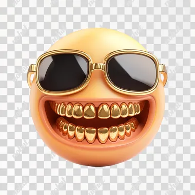 Gold Tooth Smile Emoji
