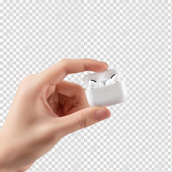 PNG Stylish Hand Holding AirPods Pro Case