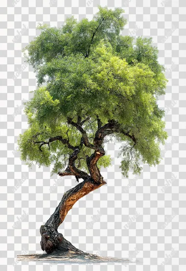 PNG Stylized Turnaround Tree on White Background PNG Stylized Turnaround Tree on White Background