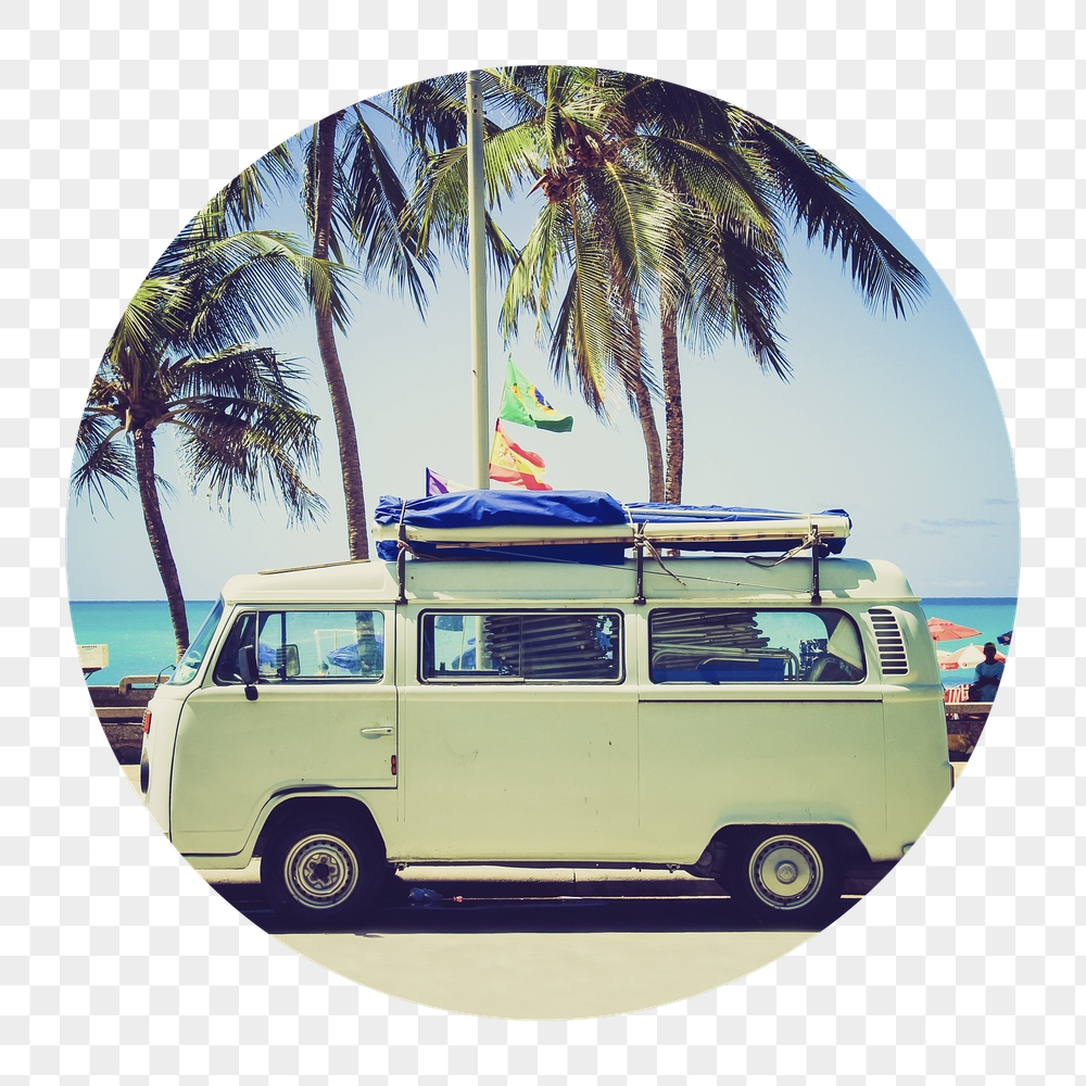 Png Summer camper van badge | Free PNG - rawpixel