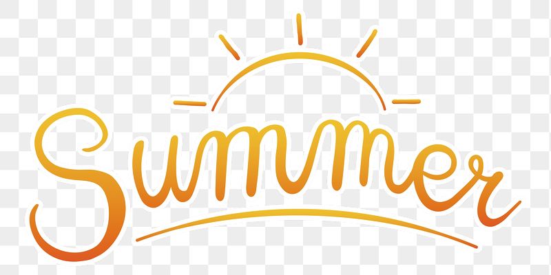 PNG summer orange calligraphy, simple | Free PNG - rawpixel