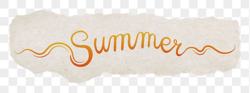 PNG summer, ripped paper, orange | Free PNG - rawpixel