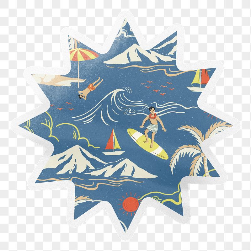 PNG summer vacation pattern, tropical | Free PNG - rawpixel