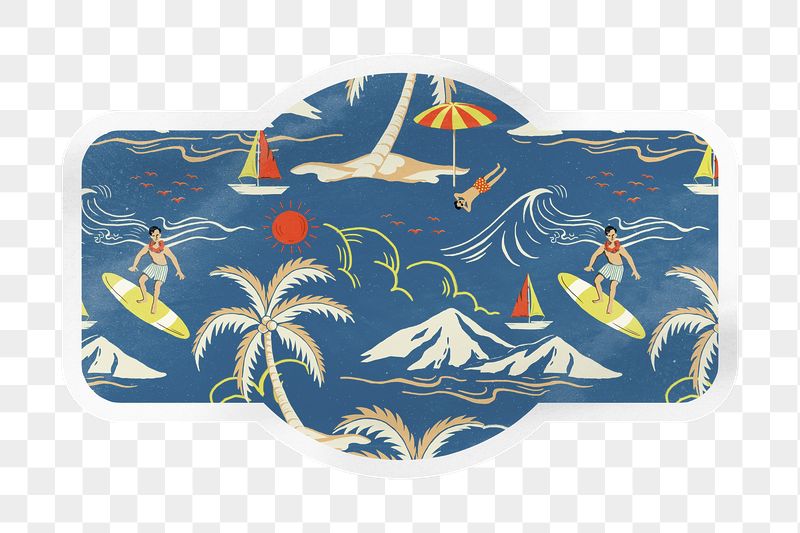 PNG summer vacation pattern, tropical | Free PNG - rawpixel