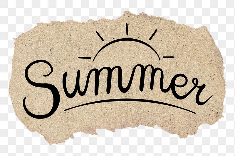 PNG summer word, black calligraphy | Free PNG - rawpixel