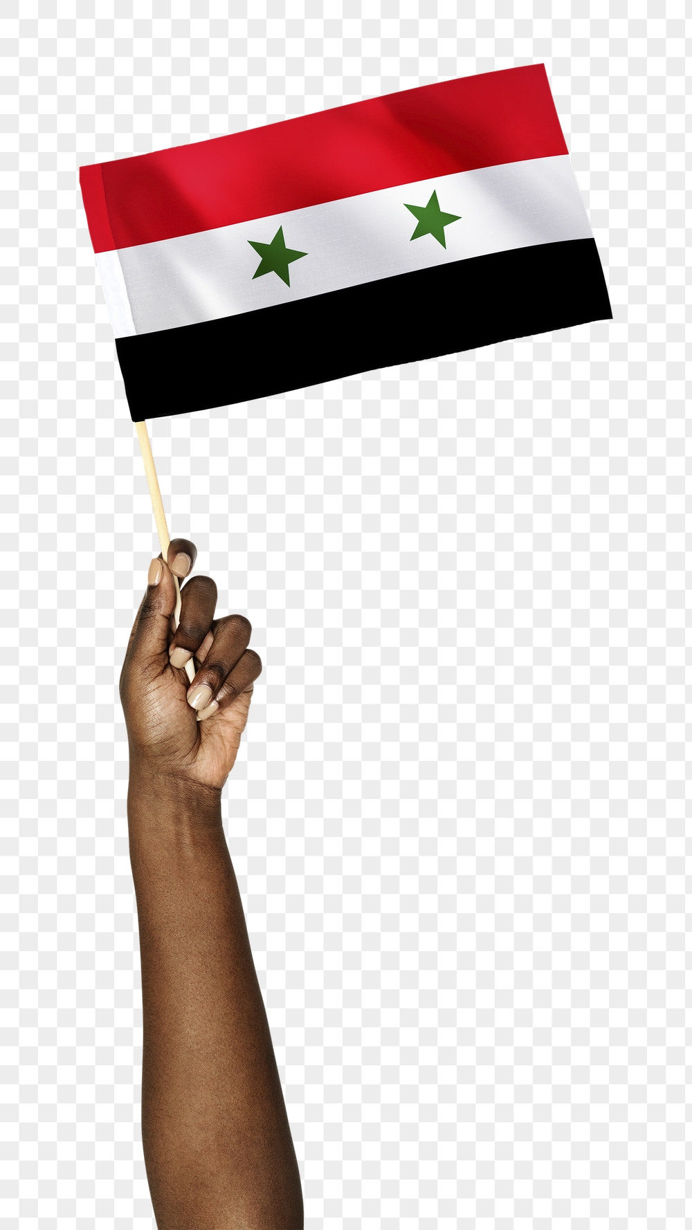 Png Syria's flag in hand | Free PNG - rawpixel