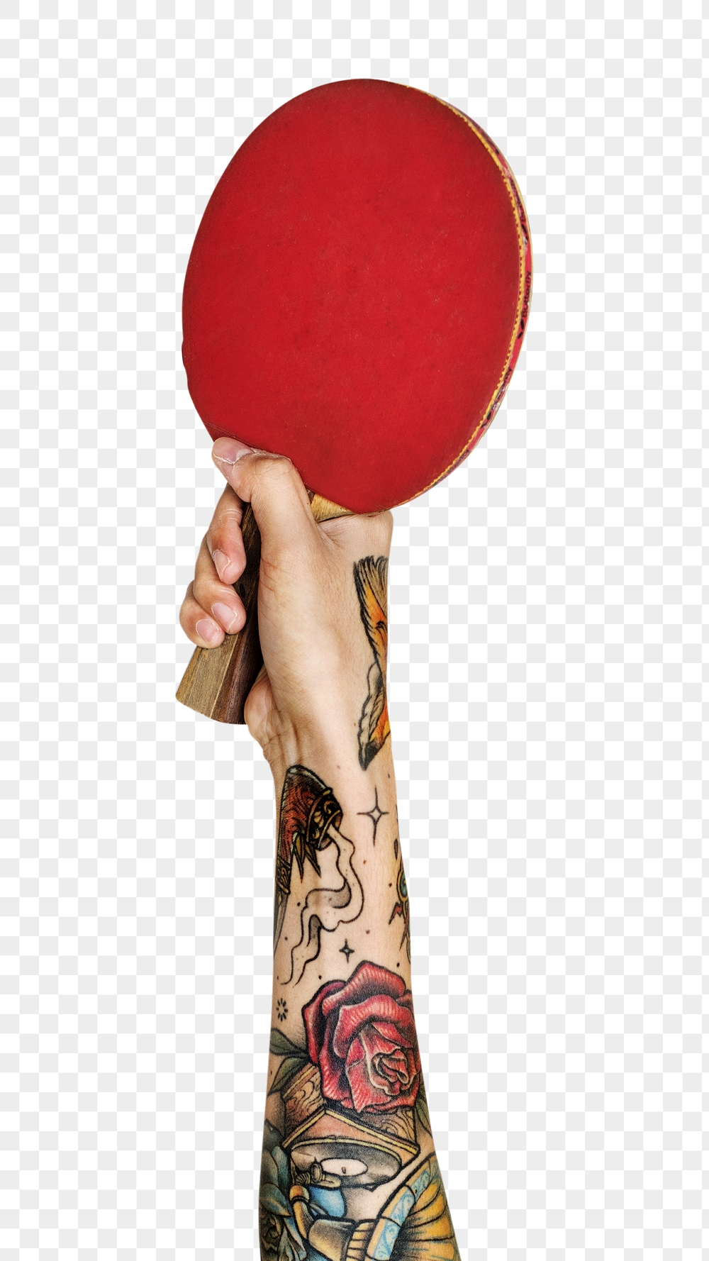 Png table tennis racket in tattooed | Free PNG - rawpixel