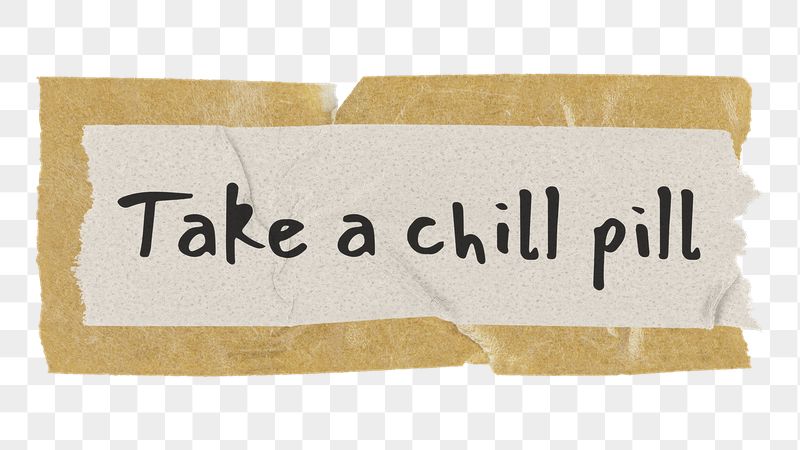 PNG take a chill pill, | Free PNG - rawpixel
