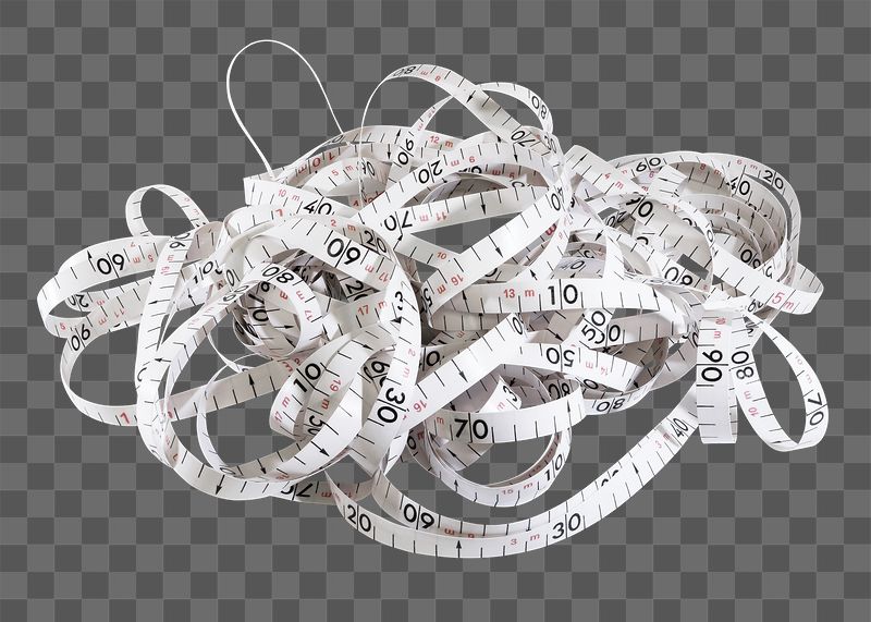 Png tangled measuring tape sticker, | Free PNG - rawpixel