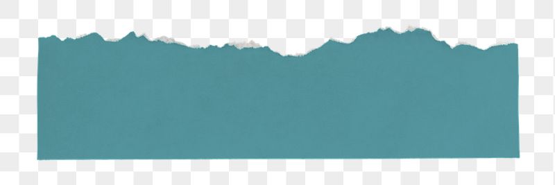 Png teal scrap paper sticker, | Free PNG - rawpixel