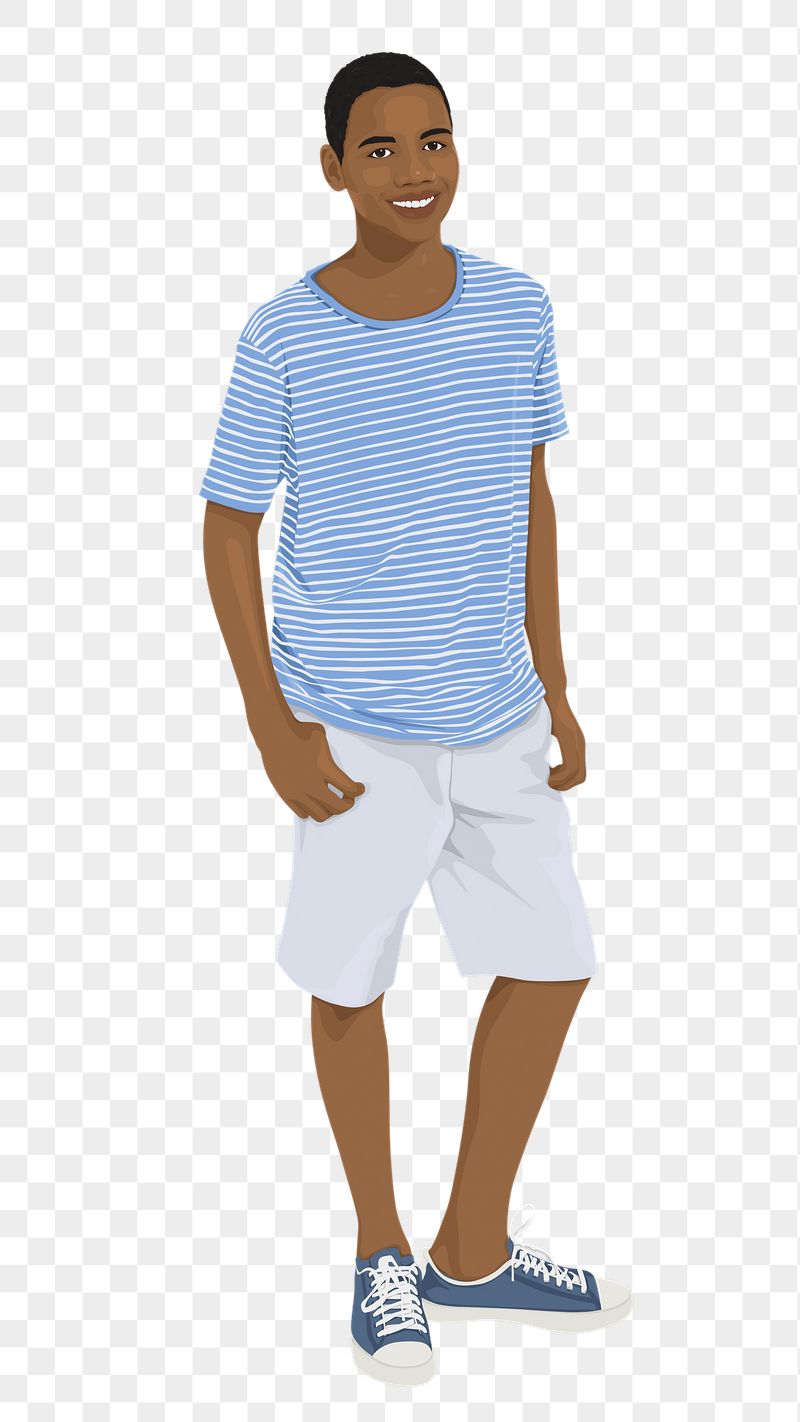 PNG teenage boy collage element, | Free PNG - rawpixel