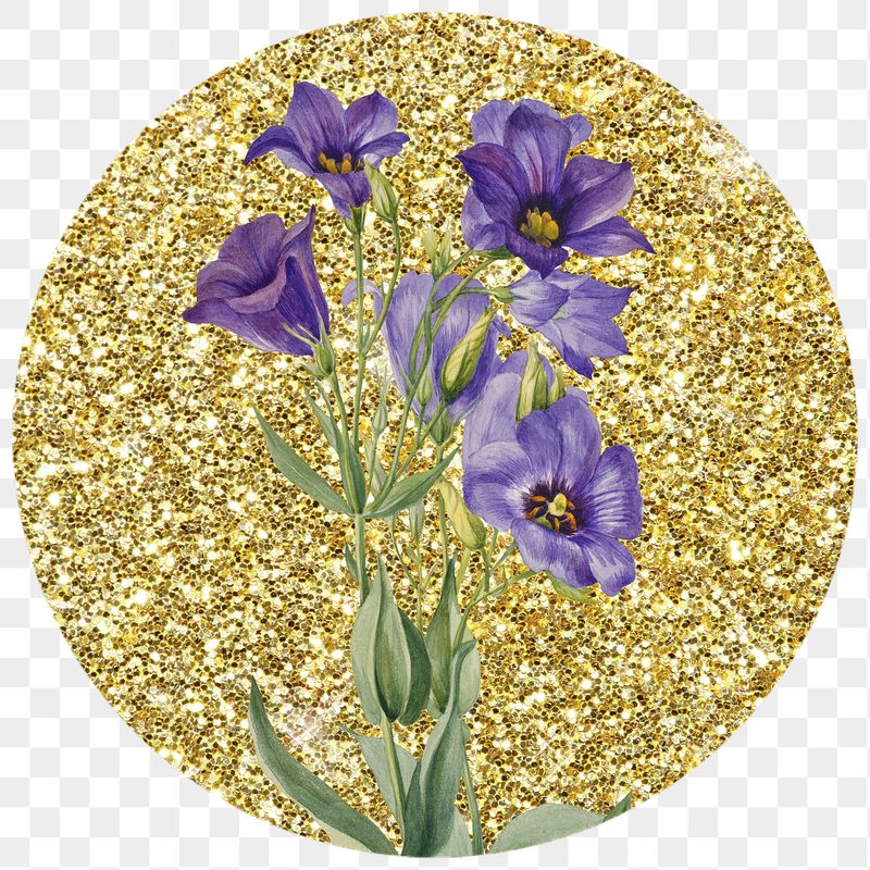 Png Texas bluebell flower badge | Free PNG - rawpixel