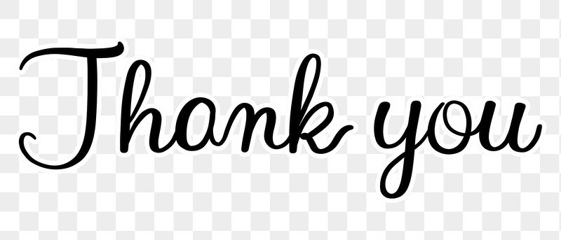 PNG thank you, minimal black | Free PNG - rawpixel