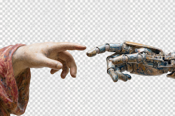 PNG: The Creation of Adam Reimagined - Human and Robot Hands