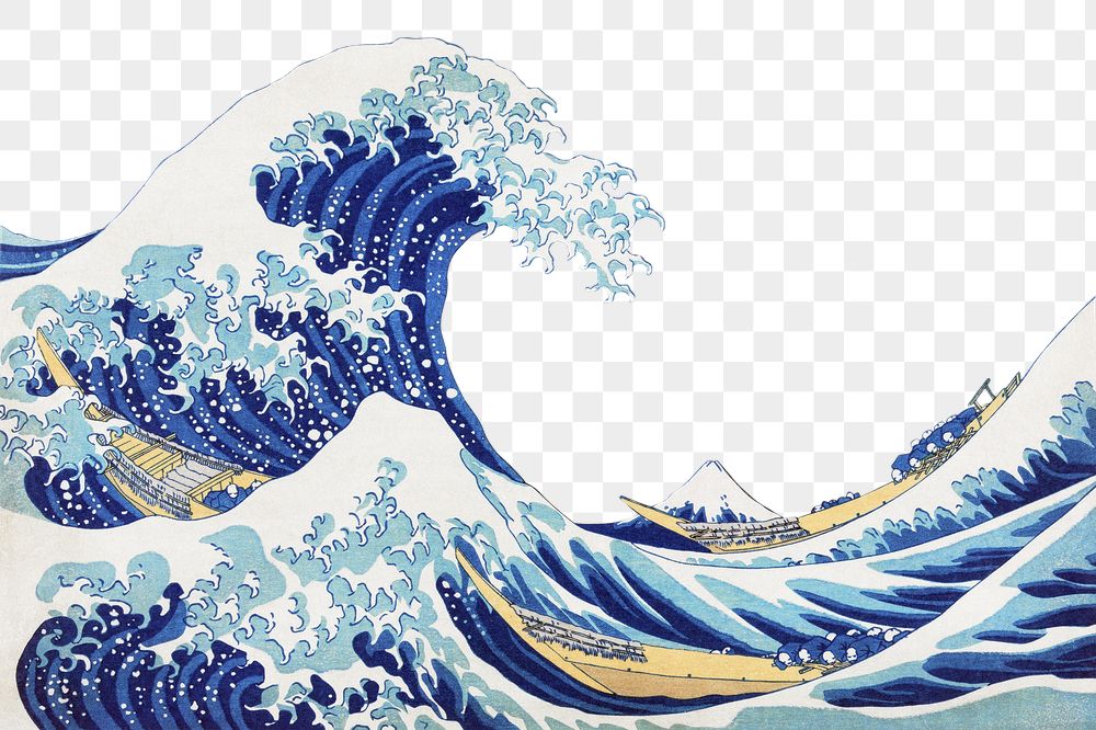 PNG The Great Wave border, | Free PNG - rawpixel