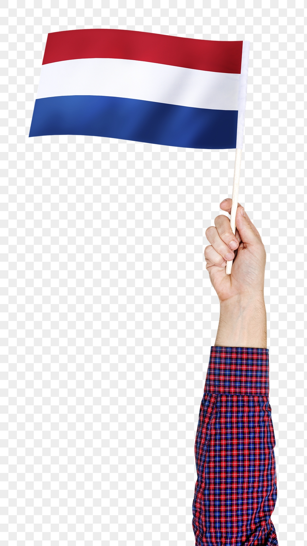 Png The Netherlands's flag in hand | Free PNG - rawpixel