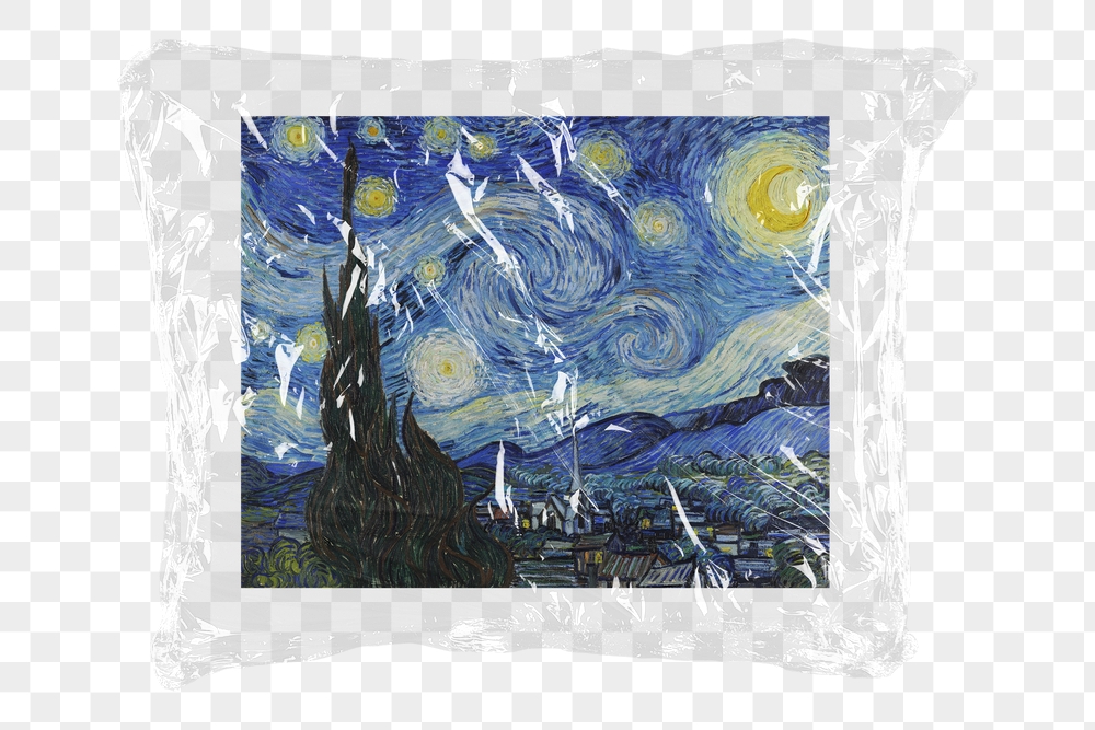 Png The Starry Night artwork, | Free PNG - rawpixel