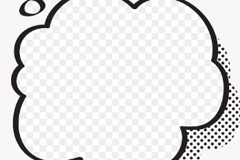 PNG thought bubble frame sticker, cartoon pop… | Free stock illustration | High Resolution graphic