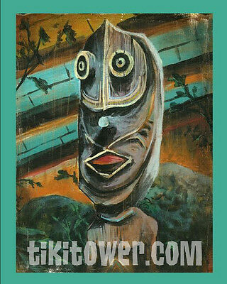 PNG TIKI ART Cocktail Hawaii Lowbrow Polynesian Tiki Bar Man Cave ...