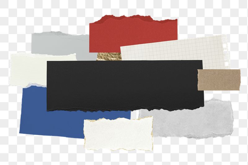 Png torn paper collage sticker, | Free PNG - rawpixel