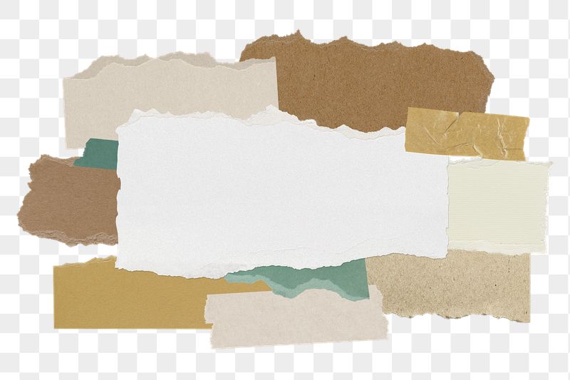 Png torn paper collage sticker, | Free PNG - rawpixel