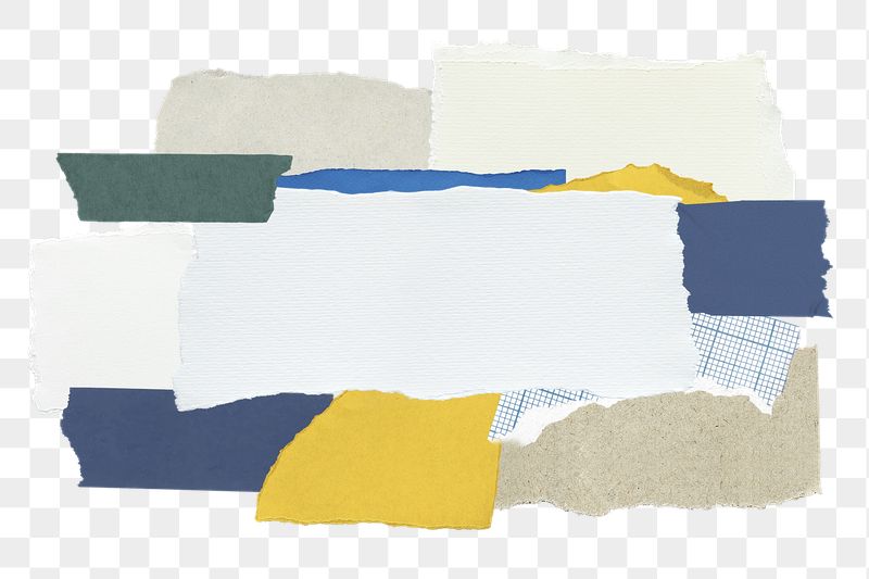 Png torn paper collage sticker, | Free PNG - rawpixel