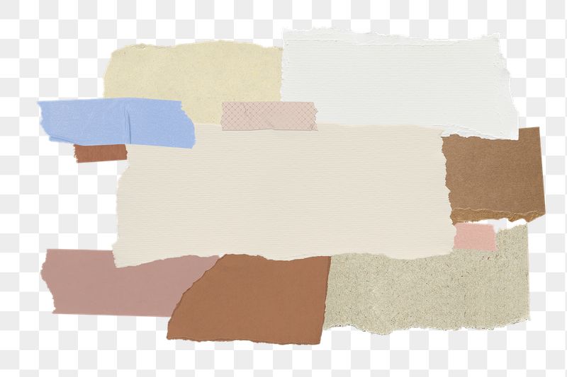 Png torn paper collage sticker, | Free PNG - rawpixel