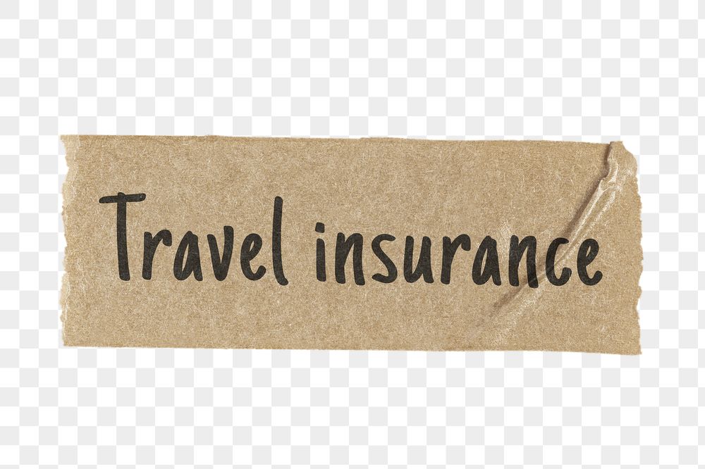 Png travel insurance washi tape, | Free PNG - rawpixel