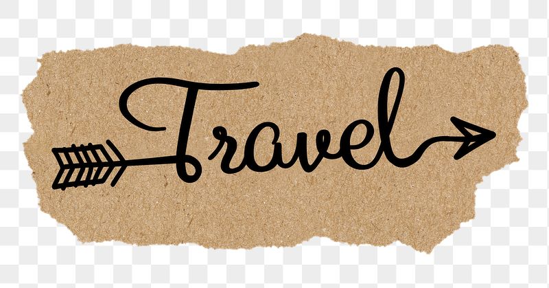 PNG travel word, black calligraphy | Free PNG - rawpixel