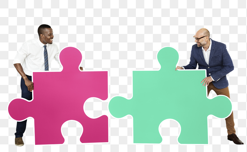 Png Two men connecting puzzle | Free PNG - rawpixel