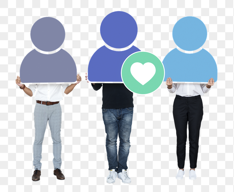 Png User avatars with heart | Free PNG - rawpixel