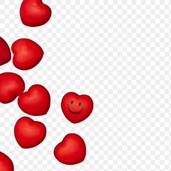 Png Valentines&rsquo; hearts border mockup… | Free stock illustration | High Resolution graphic