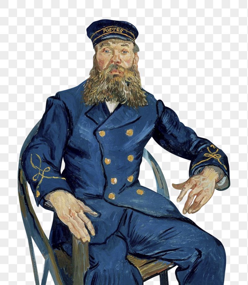 Png Van Gogh's Portrait of the Postman | Free PNG - rawpixel