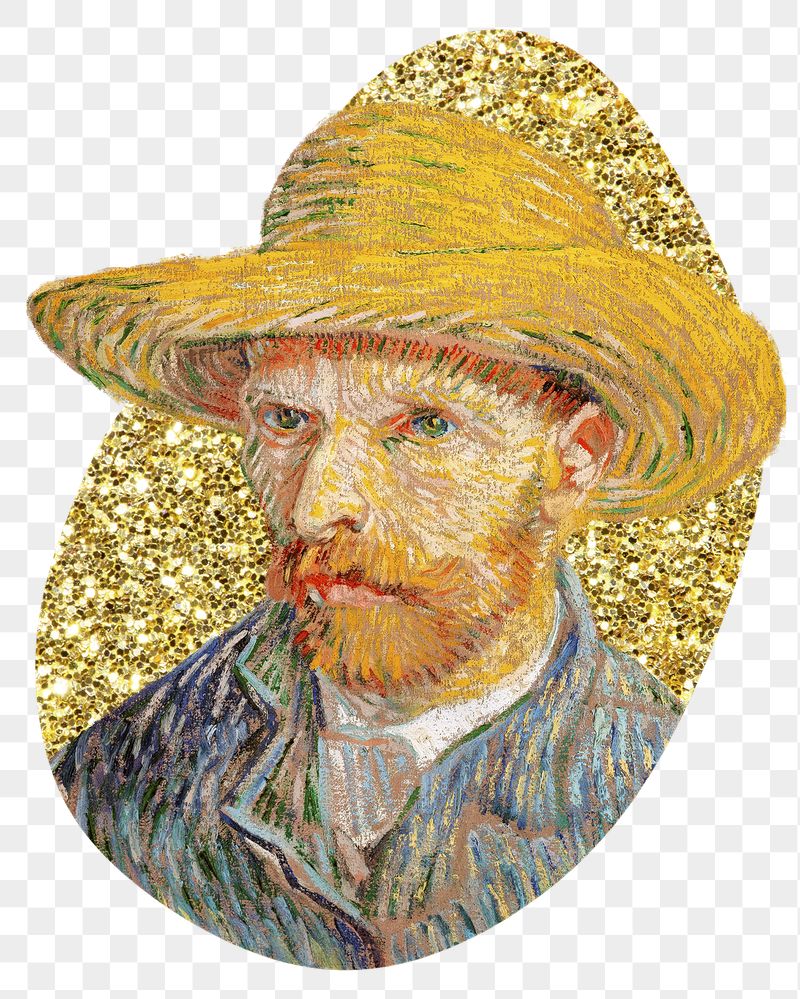 Png Van Gogh's Self-Portrait badge | Free PNG - rawpixel
