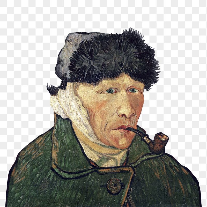 Png Van Gogh's Self-Portrait with Bandaged | Free PNG - rawpixel