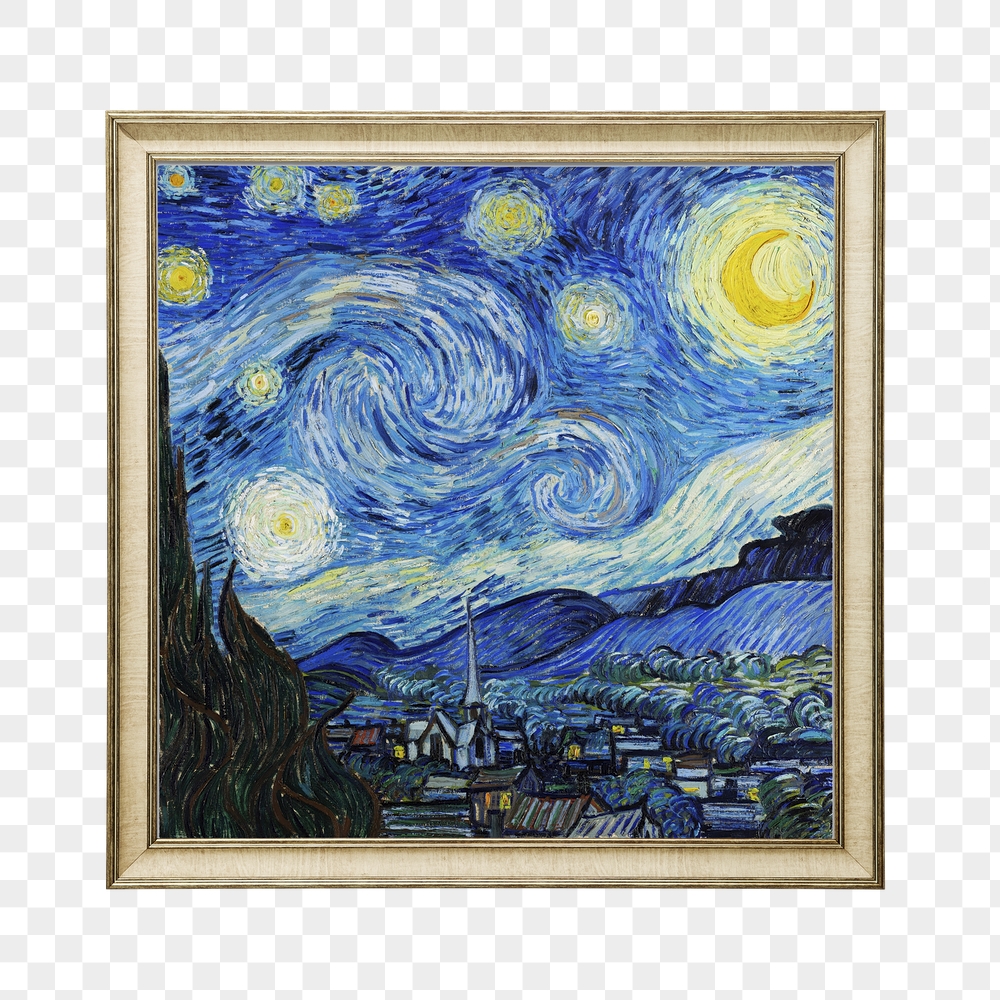 Png Van Gogh, starry night | Free PNG - rawpixel