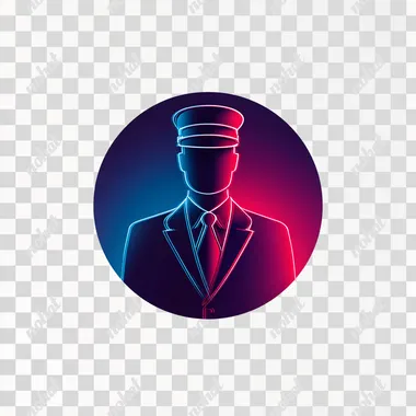 PNG Vibrant Security Guard Icon for Event Services PNG Vibrant Security Guard Icon for Event Services