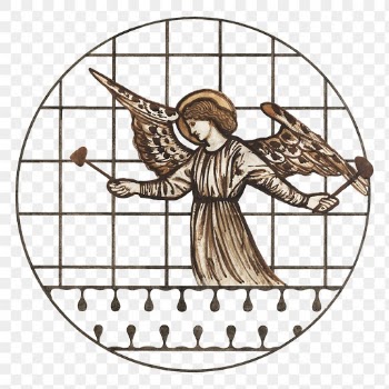 PNG vintage angel sticker, remixed from… | Free stock illustration | High Resolution graphic