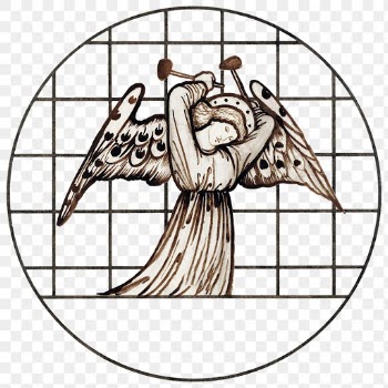 PNG vintage angel sticker, remixed from… | Free stock illustration | High Resolution graphic